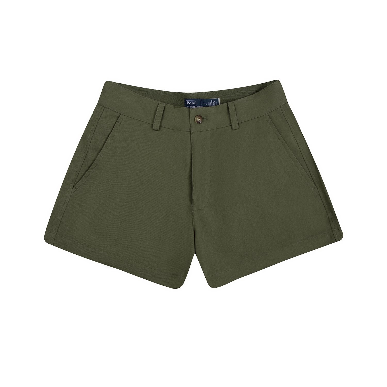 Test2-Ralph Lauren Women's Cotton Twill A-Line Tailored Shorts — front