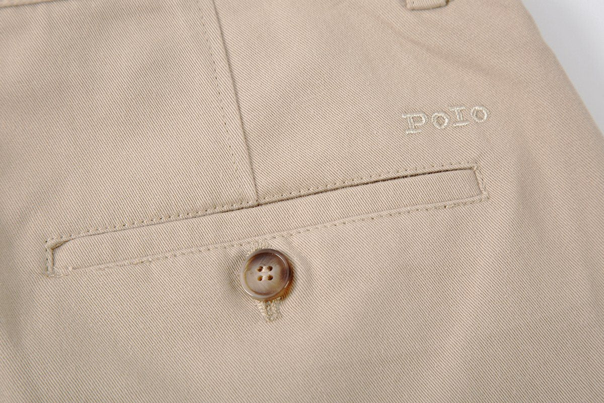 Test2-Ralph Lauren Women's Cotton Twill A-Line Tailored Shorts — detail