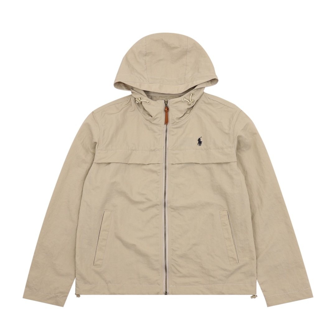 Test2-Ralph Lauren Embroidered Horse Logo Hooded Jacket — front