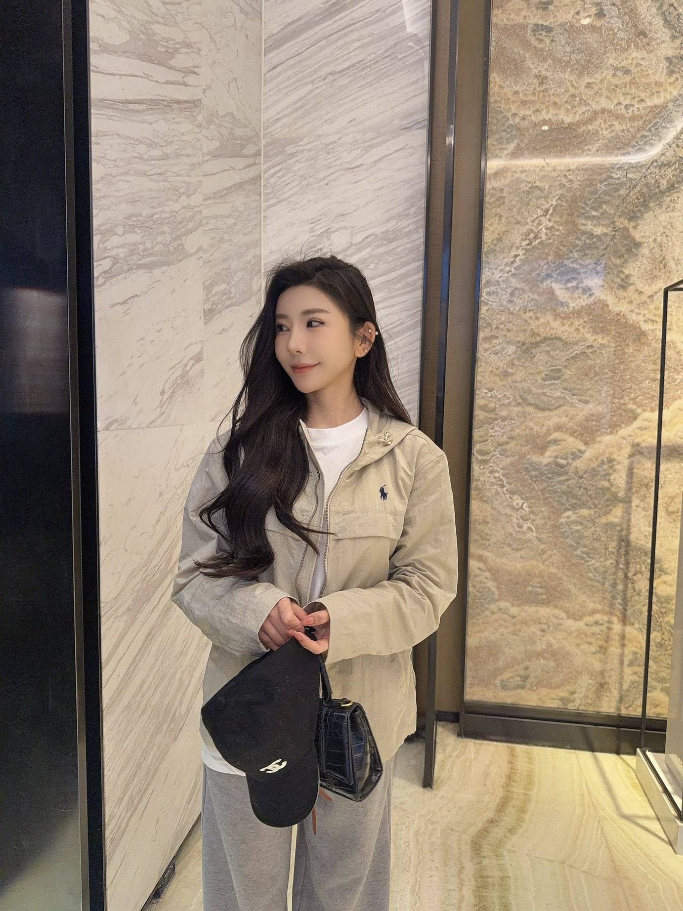 Test2-Ralph Lauren Embroidered Horse Logo Hooded Jacket — front