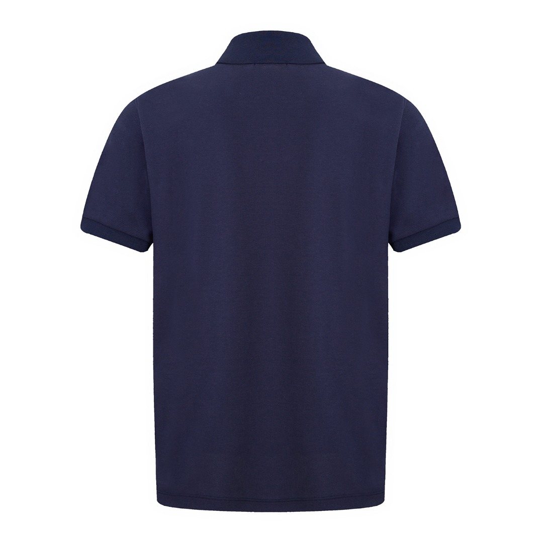 Test2-Ralph Lauren Embroidered Horse Short-Sleeve Polo Shirt — back