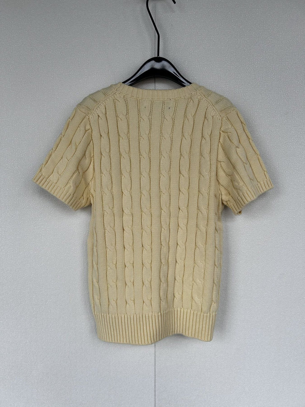 Test2-Ralph Lauren Women's Short-Sleeve Cable-Knit Sweater — back