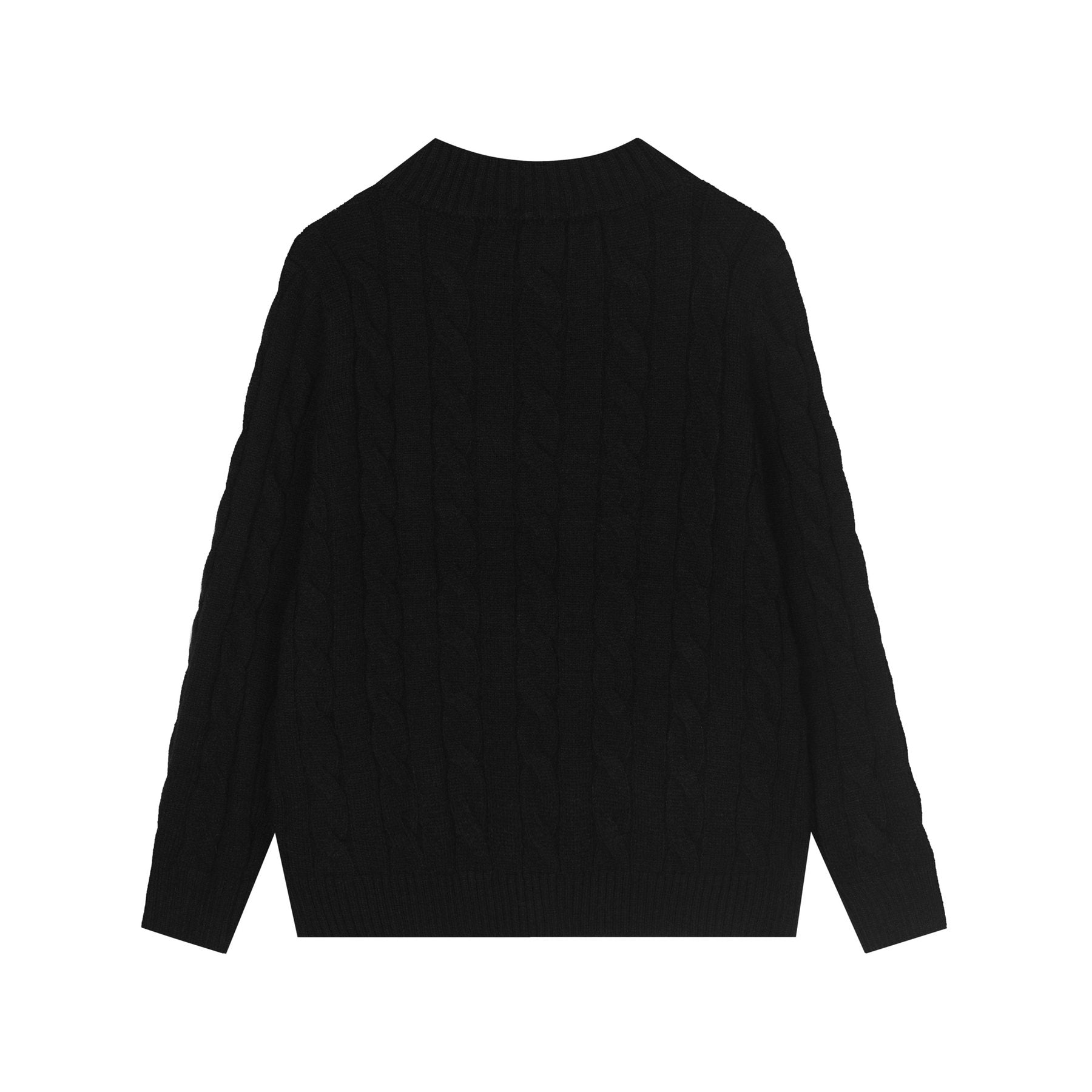 Test2-Ralph Lauren Cable-Knit Quarter-Zip Sweater — back