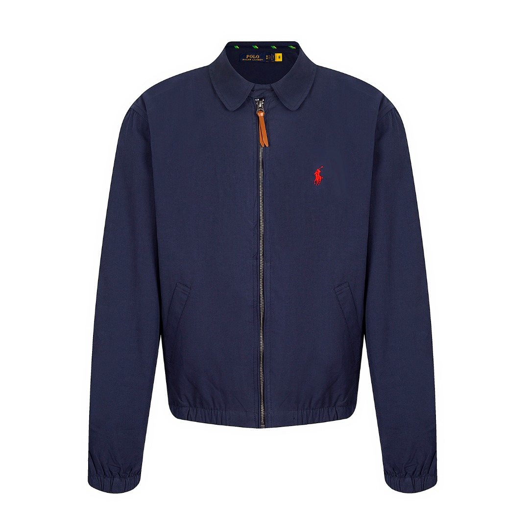 Test2-Ralph Lauren Cotton Zip-Front Coach Jacket — front