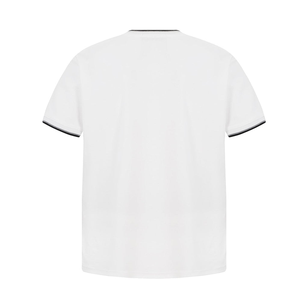 Test2-Ralph Lauren Contrast-Trim Piqué Crewneck T-Shirt — back