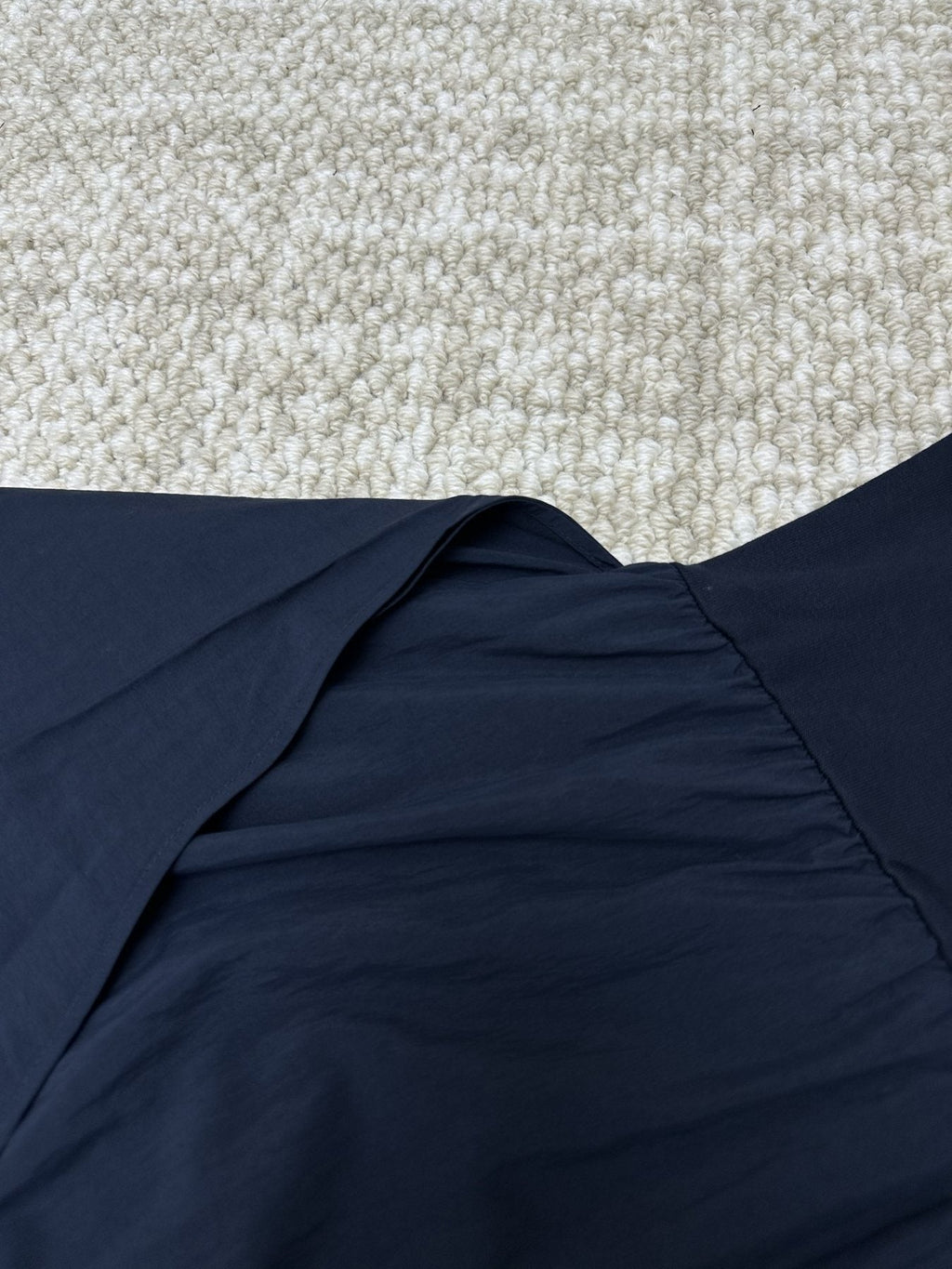 Test2-Ralph Lauren Short-Sleeve Faux-Wrap Tie Midi Dress — detail
